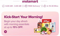 [New Coupon Added] Swiggy Instamart Coupon upto 50% off + Cred Rs 50 Off On Payment Page