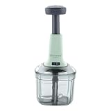 Floraware Food Chopper Steel Large Manual Hand-Press Vegetable Chopper Mixer Cutter (600ML) Rs. 211 – Amazon