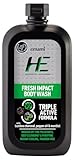 HE Fresh Impact 200ml Body Wash| Shower Gel for Face, Body & Hair Rs. 74 – Amazon