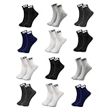 XJARVIS LYON 12 Pairs Ankle Length Cotton Socks Pack of 12