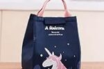 wolpin Blue Lunch Bags for Office Women