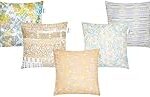 Amazon Brand – Solimo Luvem Polyester Printed Cushion Covers, Set of 5