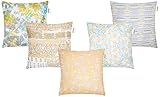 Amazon Brand – Solimo Luvem Polyester Printed Cushion Covers, Set of 5