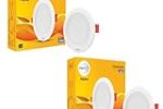 wipro Abs Plastic 6W Alpha Downlight for Junction Box Pack of 2 Rs. 206 – Amazon