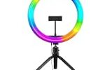 Amazon Basics 10-Inch LED RGB Ring Light with Table Top Tripod Stand Rs. 479 – Amazon