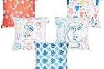 Amazon Brand – Solimo Artulo Polyester Printed Cushion Covers, Set of 5, 16 x 16 Inch Rs. 159 – Amazon