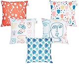 Amazon Brand – Solimo Artulo Polyester Printed Cushion Covers, Set of 5, 16 x 16 Inch Rs. 159 – Amazon