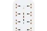 Ant Plus AP_PS831 Power Strips with 8 Universal Socket and 3USB-A & 1Type-C, 3-Meter Cord, 2500-Watt,Fireproof Material, Heavy Duty Cable Overload Protection,Extension for Home/Office Appliances–White Rs. 764 – Amazon