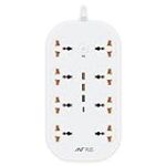 Ant Plus AP_PS831 Power Strips with 8 Universal Socket and 3USB-A & 1Type-C, 3-Meter Cord, 2500-Watt,Fireproof Material, Heavy Duty Cable Overload Protection,Extension for Home/Office Appliances–White Rs. 764 – Amazon