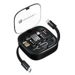 Portronics Snapcase 2 60W Multifunctional Fast Charging Data Cable Kit With Retractable Cable Rs. 449 – Amazon