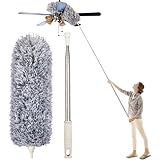VOLTURI Microfiber Feather Duster Bendable & Extendable Fan Cleaning Duster with 100 inches Expandable Pole Handle Rs. 265 – Amazon