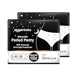 Amazon Basics Disposable Period Panties| L-XL |20 Count (10 x Pack of 2) | 360° Coverage | upto 8 hours of protection Rs. 150 – Amazon