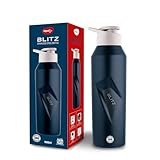 Pigeon Blitz Stainless Steel Water Bottle With Sipper Cap 975 ML, Blue Rs. 249 – Amazon