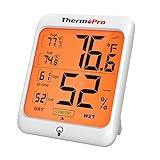 ThermoPro TP53 Hygrometer Humidity Gauge Indicator Digital Indoor Thermometer Room Temperature and Humidity Monitor with Touch Backlight Rs. 1128 – Amazon