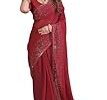 SWADESI STUFF Georgette Saree with Banglory Silk Blouse Rs. 484 – Amazon