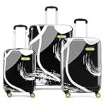 Skybags Splash Set (55+65+75 cm) | Printed Luggage Trolley Set with 8 Wheels and in-Built Combination Lock | Unisex (Black) Rs. 4379 – Amazon