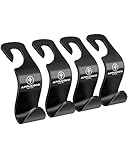 APPUCOCO Car Seat Headrest Storage Hooks/Hanger (Black, Pack of 4) Rs. 112 – Amazon