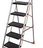 Parasnath 5 Step Orange Diamond Steel Ladder Rs. 2708 – Amazon