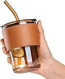 YKXIMS Can Shape Drinking Glasses Tumbler with Airtight Wooden Lid and Straw 500ml Rs. 99 – Amazon