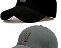 SELLORIA Brand Soft Cotton Adjustable Unisex Cap (Pack of 2) (Gray,Black) Rs. 214 – Amazon