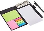 Amazon Brand – Solimo Notepad/Memo Book with Sticky Notes&Clip Holder with Pen for Gifting, Pack of 2, 50 Pages Rs. 217 – Amazon