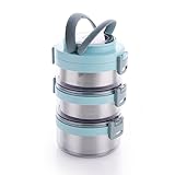 GANESH 3 Layer Portable Lunch Box with Attractive Spoon Rs. 233 – Amazon