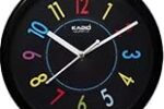 Kadio Analog 24.5 cm X 24.5 cm Wall Clock (Black with Glass, Standard) Rs. 207 – Amazon