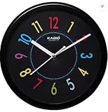 Kadio Analog 24.5 cm X 24.5 cm Wall Clock (Black with Glass, Standard) Rs. 207 – Amazon