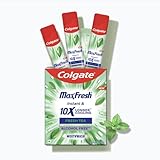Colgate MaxFresh Mouthwash Sachet Stick, Antibacterial, Fresh Tea Flavour, On-The-Go Instant Easy Freshness Box of 24 Sachets x 12mL each (288mL) Rs. 194 – Amazon