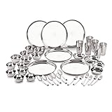 Neelam Stainless Steel 24 Gauge Premium 42 Pieces Dinner Set Rs. 1709 – Amazon
