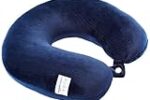 Amazon Basics Travel Neck Pillow Comfortable l Soft Velvet Fabric| Navy Blue Rs. 139 – Amazon