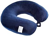 Amazon Basics Travel Neck Pillow Comfortable l Soft Velvet Fabric| Navy Blue Rs. 139 – Amazon
