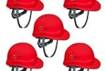 Robustt X Shree JEE Safety Helmet Executive Ratchet Type Adjustment, Protection for Outdoor Work Head Safety Hat with Sweat Band (Red, Pack of 5) Rs. 327 – Amazon