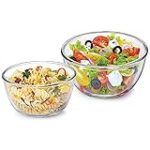CELLO Ornella Toughened Glass Mixing Bowl | Microwave Safe (500ml, 1000ml), Set of 2 Rs. 279 – Amazon