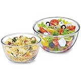 CELLO Ornella Toughened Glass Mixing Bowl | Microwave Safe (500ml, 1000ml), Set of 2 Rs. 279 – Amazon