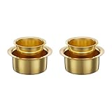 Amazon Brand – Solimo Brass Pot – Semi Hammered | 750 ml | Brass | Traditional Water Storage with Lid Rs. 349 – Amazon