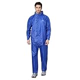 THE CLOWNFISH Rain Coat for Men Waterproof Raincoat (Royal Blue XL) Rs. 479 – Amazon