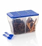 HomeWiz 2 Section Kitchen Storage Box 2000ml, Transparent Rs. 99 – Amazon