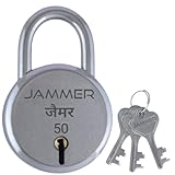 JAMMER Round 50 Lock and Keys, 6 Steel Lever, Single Locking (3 Keys) Rs. 59 – Amazon