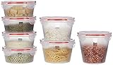 Amazon Brand – Solimo Plastic Kitchen Storage Container Set, 7-Pieces, Transparent Rs. 179 – Amazon