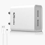 Portronics Adapto 66 2.4A 12w Dual USB Port 5V/2.4A Wall Charger Rs. 199 – Amazon