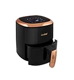 Greenchef Digital Air Fryer Frizzle with Touch Panel, uses up to 90% less fat, 8 Pre-set Menu, 1200W, 4.2 Liter (Black), Large Rs. 2499 – Amazon