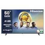Hisense 126cm (50 inches) E63N Series 4K Ultra HD Smart Google LED TV 50E63N Rs. 19499 – Amazon
