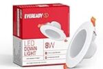 EVEREADY 8W LED Downlight, Round Shape, Cool Day White, 75 lm Rs. 118 – Amazon
