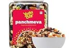 Yogabar Panchmeva Premium Nuts and Dry Fruits Mix- 850 gm-Jar | Almonds | Cashews | Raisin | Dates Rs. 399 – Amazon