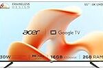 acer 139 cm (55 inches) G Plus Series 4K Ultra HD LED Smart Google TV AR55UDGGR2851AD Rs. 24999 effectively – Amazon