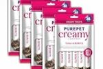 PUREPET Creamy Lickable Cat Treats, Tuna & Bonito, Pack of 1 X 75 G, Pack for All Life Stages (75g *5 Pouches =375 g) Rs. 80 – Amazon