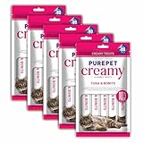 PUREPET Creamy Lickable Cat Treats, Tuna & Bonito, Pack of 1 X 75 G, Pack for All Life Stages (75g *5 Pouches =375 g) Rs. 80 – Amazon
