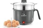 GOODSCITY Multifunctional Electric Kettle | 1 Ltr Personal Kettle with SS Steamer Pot & Egg Tray Rs. 999 – Amazon