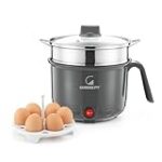 GOODSCITY Multifunctional Electric Kettle | 1 Ltr Personal Kettle with SS Steamer Pot & Egg Tray Rs. 999 – Amazon